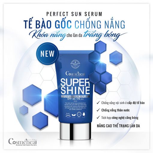 Bán Supershine Perfect sun serum tế bào gốc chống nắng nội sinh số 1